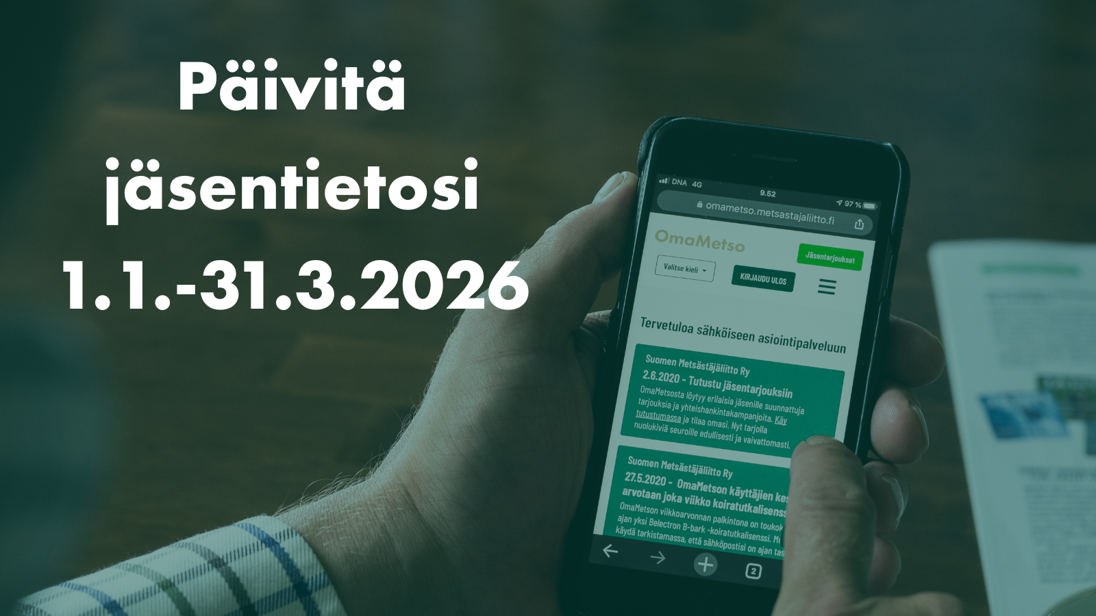 Päivitä jäsentietosi