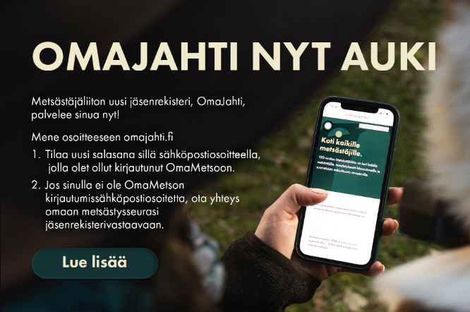 Omajahti on auki