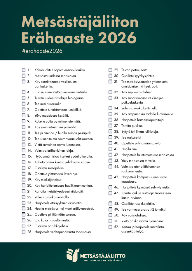 Erähaaste 2026 -lomake