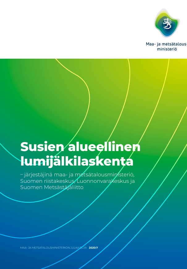 Raportti lumijälkilaskennasta 2020