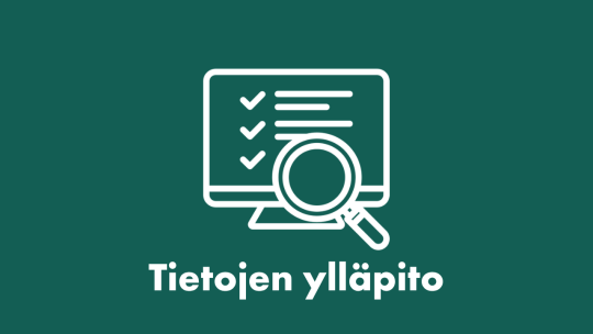 Tietojen ylläpito