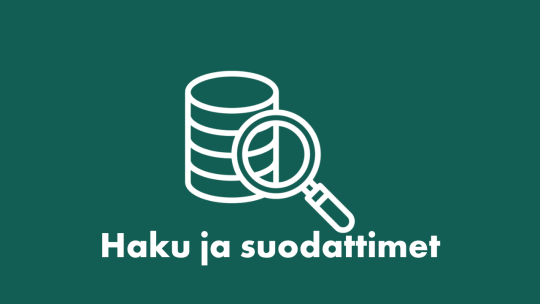 Haku ja suodattimet