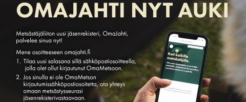 Uusi OmaJahti-asiakasrekisteri.