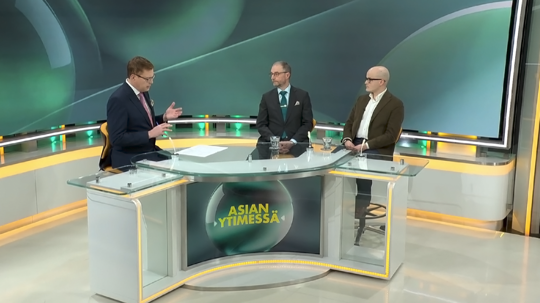 Kuvakaappaus MTV:n Asian ytimessä -ohjelmasta 9.2.2026. 