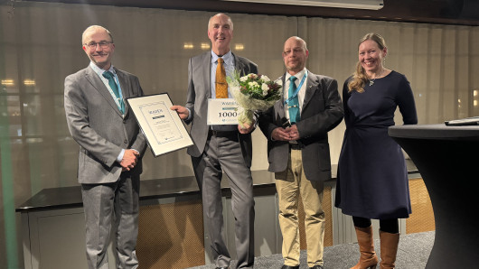 Metsästäjäliiton toiminnanjohtaja Jaakko Silpola, varatuomari Jarmo Kiuru, Metsästäjäliiton puheenjohtaja Petteri Lampinen ja järjestökoordinaattori Suvi Honkavaara. 