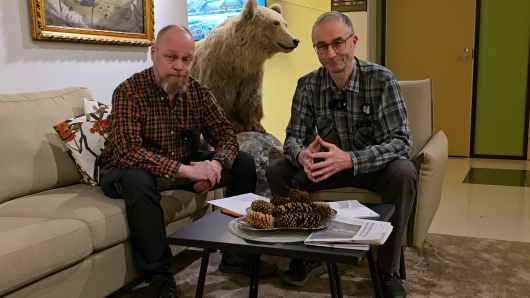 Puheenjohtaja Petteri Lampinen ja toiminnanjohtaja Jaakko Silpola.