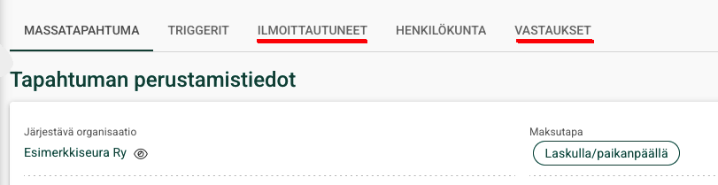 ilmoittautuneet
